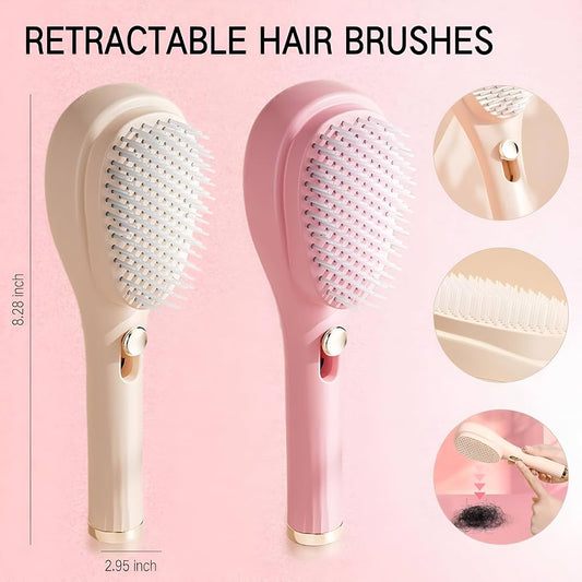 2 In 1 Self Cleaning Hair
Brush 😍🥰