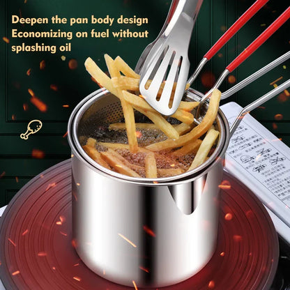 Deep Frying Pot With Basket
