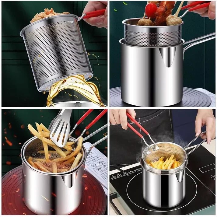 Deep Frying Pot With Basket
